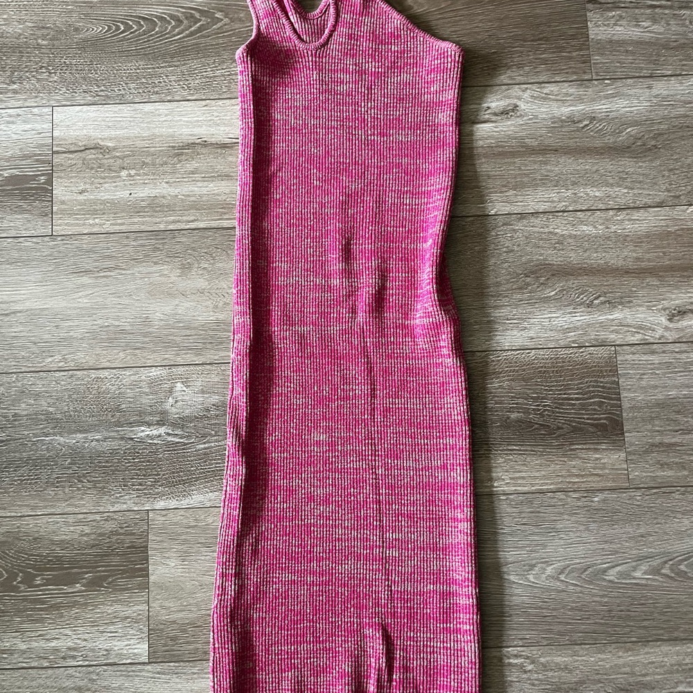 REMAIN Birger Christensen Pink Sleeveless Knit Dress SZ M